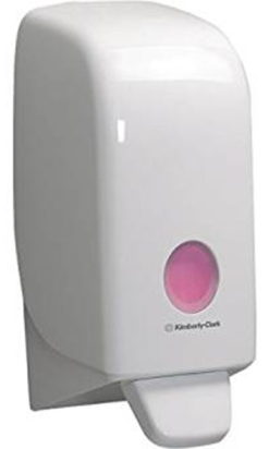 Jabonera AQUARIUS blanco 1L para cartuchos - ¡Oferta especial!