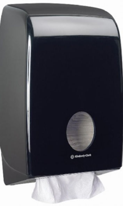 AQUARIUS negro dispensador toallas interplegadas