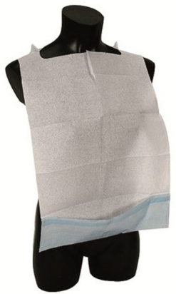 Babero desechable con bolsillo de celulosa 36x64cm