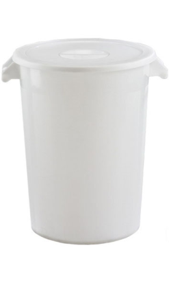 BARREÑO WEX CON TAPA HAS 100 l blanco