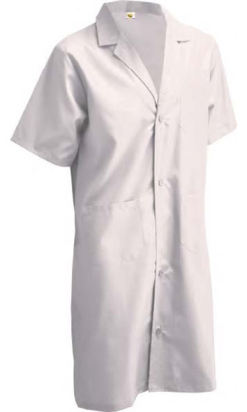 BATA MANGA CORTA INISEX POPELIN 110g 65% poliéster