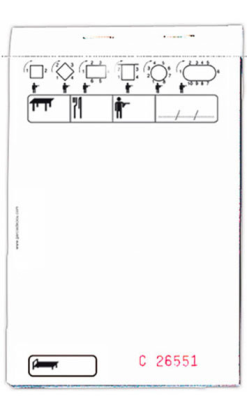 BLOCS COMANDA ESTANDAR TRIPLICADOS 10x15 cm