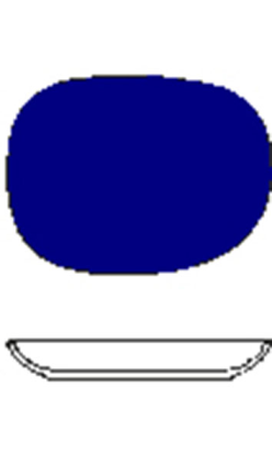 BOL DIP GRANDE 16x12 cm ISOLA AZUL COBALTO Costave
