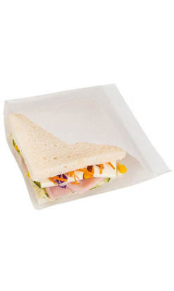 Bolsa Antigrasa 15x15 cm 35g Blanca - Envío Rápido