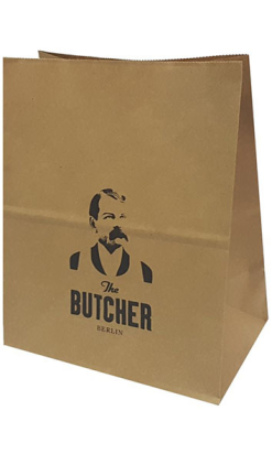 Bolsa Kraft Americana Personalizada 80g - 14+8x24cm