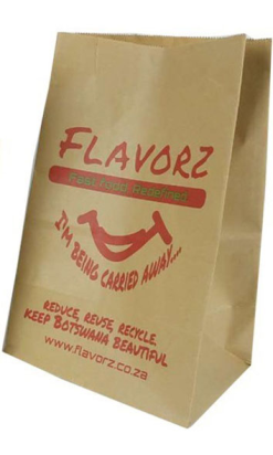 Bolsa Kraft Americana - Personalizada - 80g - 20+9x34,5 cm