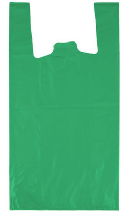 BOLSA ASA CAMISETA 48x59 VERDE REUTILIZABLE G200
