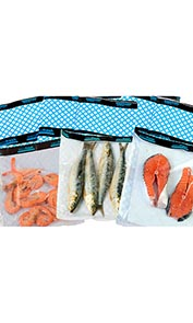 Bolsa Reutilizable Fresh Azul con Cierre Adhesivo | 36x30cm