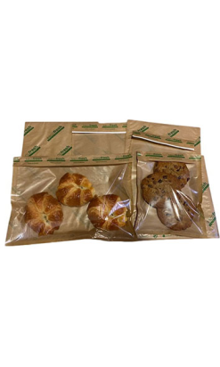 Bolsa Kraft Fresh con Cierre Adhesivo Reutilizable - 25x30cm