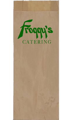 Bolsa Kraft 40g - 12+9x58cm | Personalizada | Pedido mínimo 100 cajas