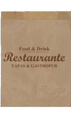 Bolsa Kraft Personalizada para Pan y Bollería | 40g | Pedido Mínimo 100 Cajas