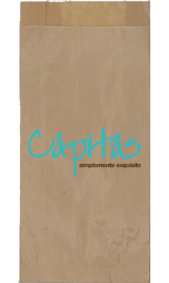 Bolsa Kraft Personalizada de una Cara para Pan y Bollería