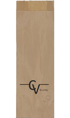 Bolsa Kraft Personalizada para Pan y Bollería - 40g 9+5x50