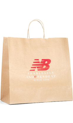 Bolsa Kraft Asa Cordel Personalizada - 80g - 26+17x24cm