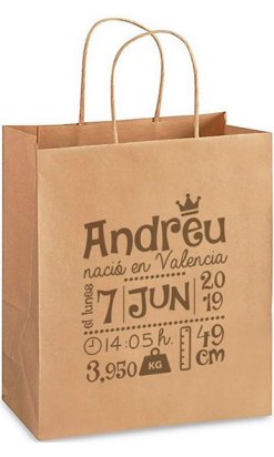 Bolsa Kraft Asa Cordel - Personalizada y de Calidad