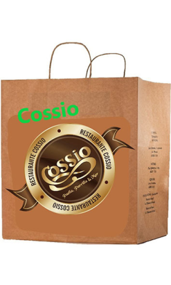 Bolsa Kraft con Asa de Cordel - Personalizada | Pedido mínimo 50 cajas