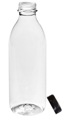 BOTELLA PET CON TAPON PRE-ENROSCADO 1000 ml