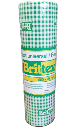 Rollo Bayeta Universal Verde-Blanca BRITTEX 3M - 38x600 cm