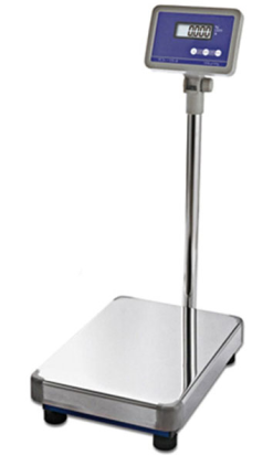 BÁSCULA INOX SUELO DIGITAL 150 kg GRADUACION 50 g 