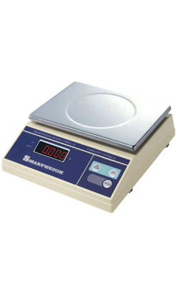 BÁSCULA INOX Y BLANCA DIGITAL 6 kg GRADUACION 2 g 