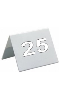 CABALLETES NUMEROS 26 a 50  INOX 7,5x5,5 cm