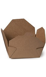 CAJA AMERICANA KRAFT ESTANCA 1380 ml 170x145x65mm