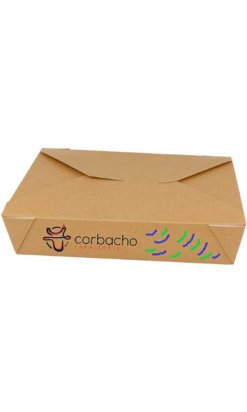Caja Americana Estanca Kraft 300g 1470ml - Compra Online