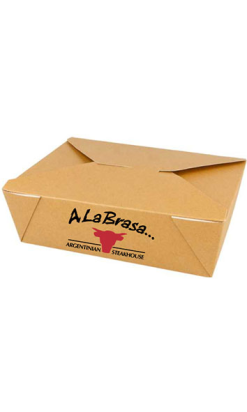 Caja Americana Kraft Estanca 1980ml - 300g Personalizada