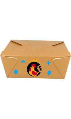 Caja Kraft Estanca 300g 2880ml - Personalizada en 4 Colores