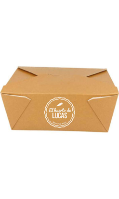 Caja Americana Kraft Estanca 300g 2880ml - Personalizada