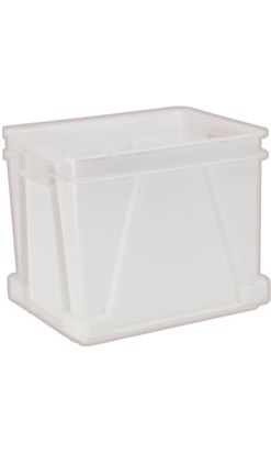 Caja Apilable 30 Litros 400x300x330 mm - Norma Europea - Blanco