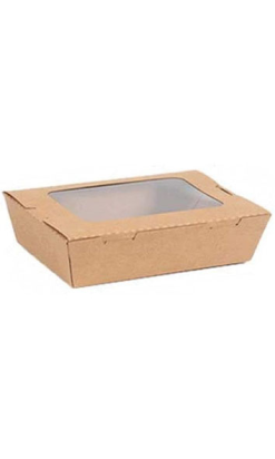 Caja Natural con Ventana OPP 1350 ml - Compra Online