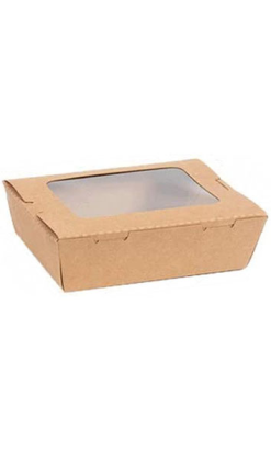 Caja Natural con Ventana OPP 1470 ml - ¡Oferta Limitada!
