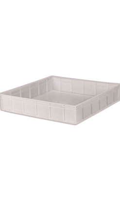 CAJA "PIZZA" APILABLE 12 l 400x400x80 mm blanca
