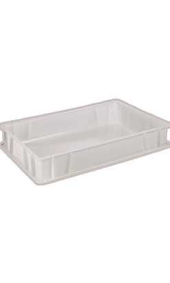 CAJA "PIZZA" APILABLE 12 l 600x400x64 mm blanca