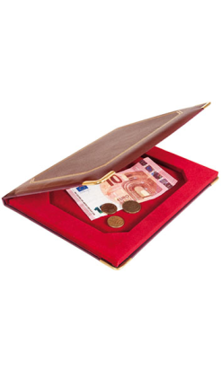 CAJITA CUENTAS Y CAMBIOS PIEL 17x22,8 cm