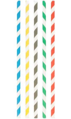 CANUTILLO PAPEL SURTIDOS BIO Ø 0,6x 20 cm