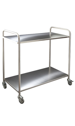 CARRO SERVICIO 2 BANDEJAS inox