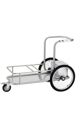 CARRO VIAL CON ARMARIO 133x64x95 cm acero inox