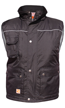 CHALECO PETE 320 g 100% poliéster T-XL negro Rays