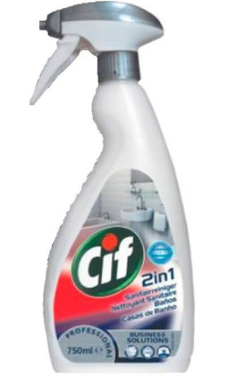 CIF PRO. WASHROOM 2 IN 1 desincrustante baños