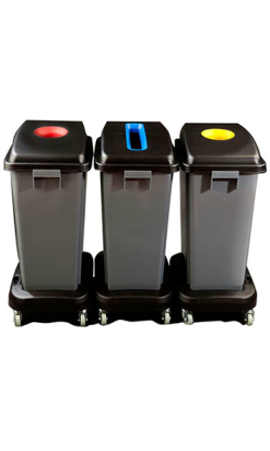 Conjunto Reciclaje Sil Jim - 3 Cubos 60 l