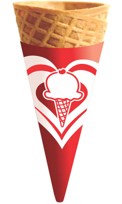 Conos para helados de papel offset