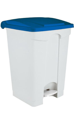CONTENEDOR 70 l VDM con tapa azul y pedal