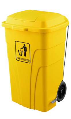 CONTENEDOR CHARGE AMARILLO 120 l con pedal