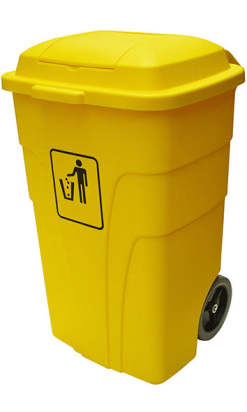 CONTENEDOR CHARGE AMARILLO  120l sin pedal