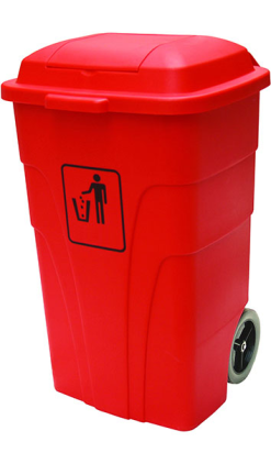 CONTENEDOR CHARGE ROJO 120 l sin pedal