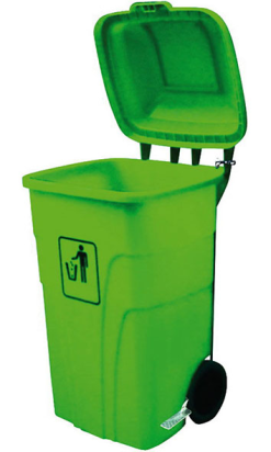 CONTENEDOR CHARGE VERDE 120 l con pedal