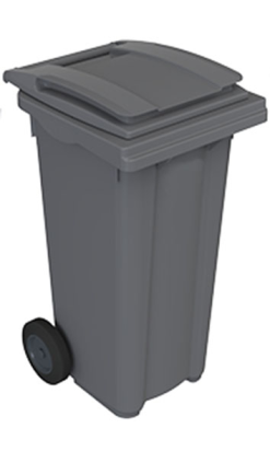 CONTENEDOR ZONA 120 l 2 ruedas gris