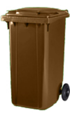 CONTENEDOR ZONA 240 l 2 ruedas marron